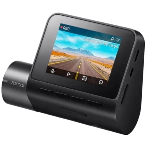 Автомобильный видеорегистратор Xiaomi 70mai Dash Cam A200: Оснащение управление и поддержка Wi-Fi, режим парковки, печать даты и времени на видео, микрофон, инфракрасная подсветка (ночная сьемка), дисплей, G-сенсор (датчик удара/движения)