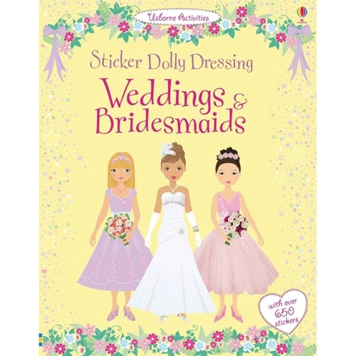 Sticker Dolly Dressing Weddings & Bridesmaids / Книга з наклейками Весілля та подруга наречена