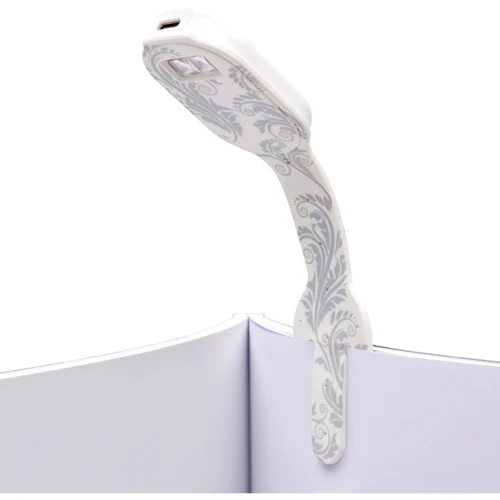 Закладка-ліхтарик Flexilight Rechargeable - Білі квіти (FLRWF): Режим підсвічування Тепле світло