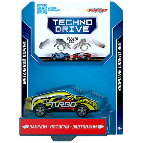 Игровая машинка TechnoDrive Flip'ems Крутой переворот в ассортименте (1312)
