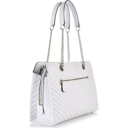 Женская сумка тоут Guess Blakely Lrg Girlfriend Satchel белая (HWVG7663100-WHI): Пол Женский