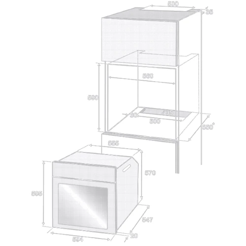 Духовой шкаф электрический Beko BIM24400BCS: Объем, л 71