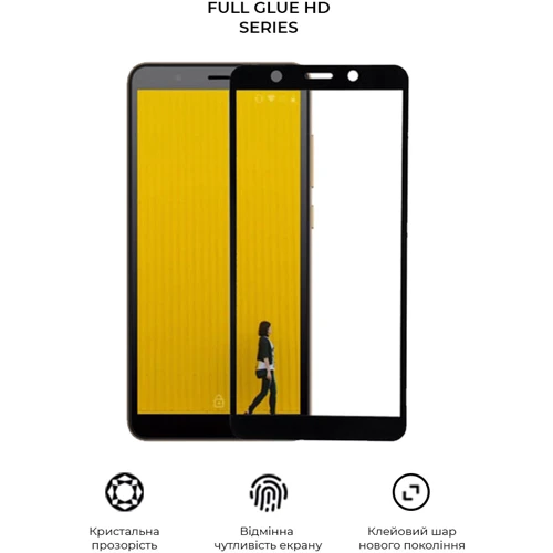 Аксессуар для смартфона Armorstandart Tempered Glass Full Glue HD Black for Tecno POP 3 (BB2) (ARM65098): Цвет черный