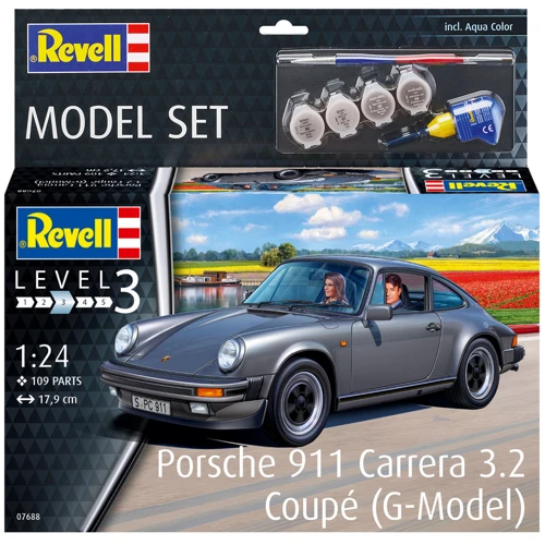 Сборная модель-копия Revell набор Автомобиль Porsche 911 Carrera 3.2 Coupé уровень 3 масштаб 1:24 (RVL-67688): Производитель Revell