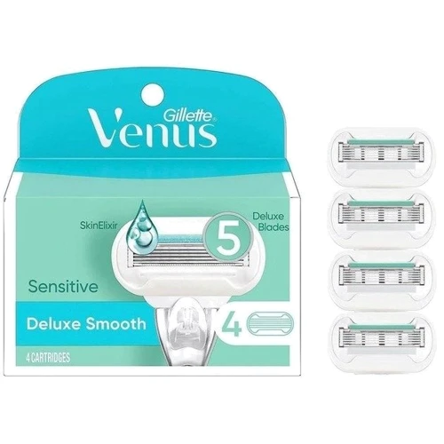 Gillette Venus Deluxe Smooth Sensitive Змінні касети для гоління для жінок 4 шт фото 4