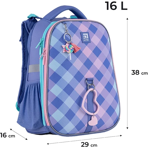 Рюкзак Kite Education каркасный 531 Purple Chequer (K24-531M-2) фото 19