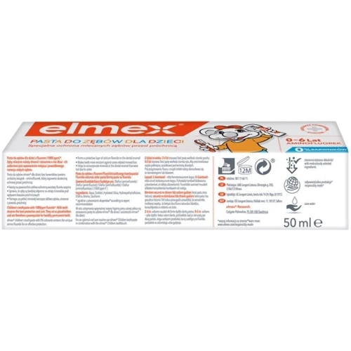 Зубная паста Colgate Elmex детская от 2 до 6 лет 50 мл (4007965560101): Тип Зубная паста