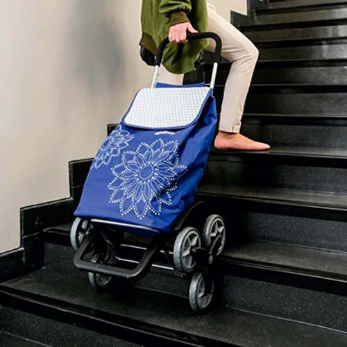 Сумка-візок Gimi Tris 56 Floral Blue: Об'єм 56 л