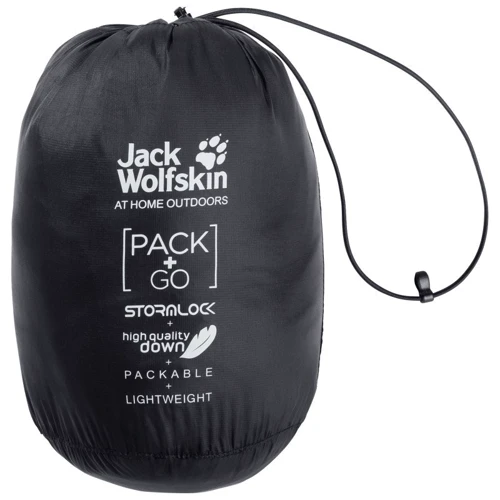 Пуховик Jack Wolfskin JWP Down 1205931-6000 52 чорний зимовий: Тип застібки На молнии