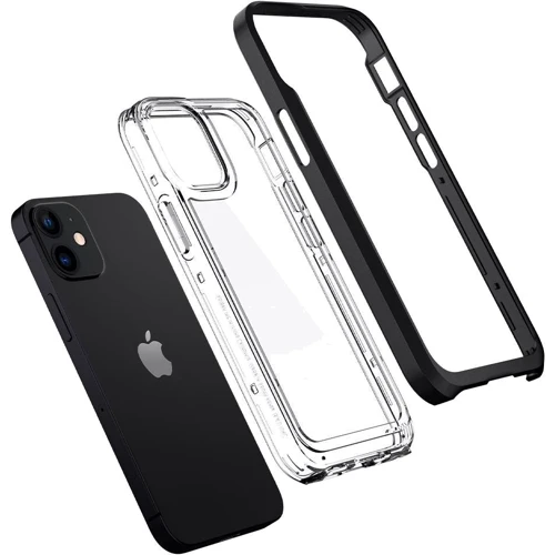 Чехол для iPhone Spigen Neo Hybrid Crystal Black (ACS01749) for iPhone 12 mini: Материалы поликарбонат и полиуретан