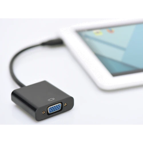 Адаптер Digitus Adapter microHDMI to VGA Black (DA-70460): Інтерфейс підключення microHDMI