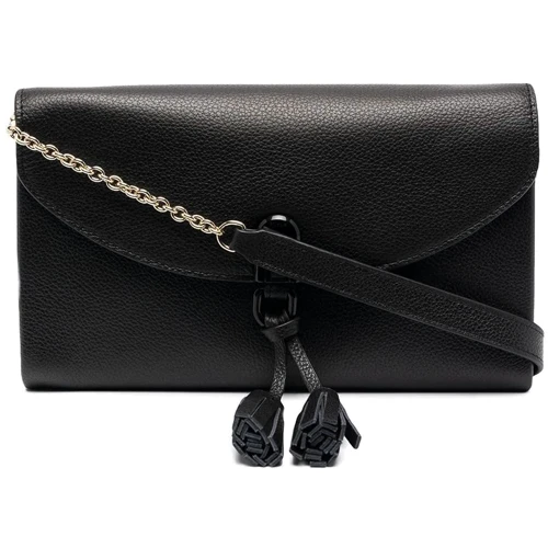 Женская сумка через плечо Furla 1927 Mini Shoulder Bag W/Tassel черная (WE00022)