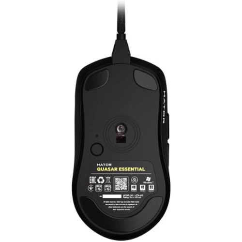 Мишка Hator Quasar Essential Black (HTM-400): Довжина кабелю 1.8 м