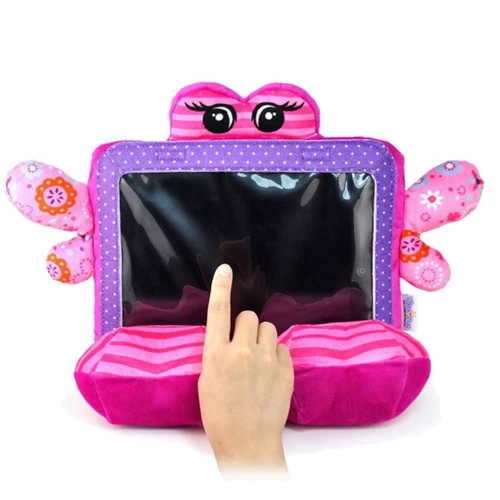 Мягкая игрушка ФЛОРА, чехол для планшетов 9 – 10,1 дюймов, розовая, (в коробке)