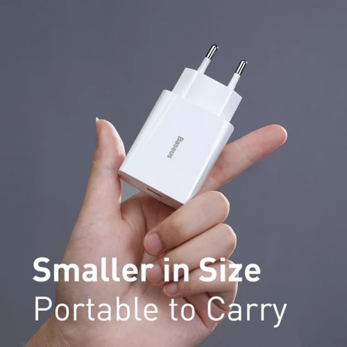 Зарядное устройство Baseus USB-C Wall Charger Speed Mini 18W White (CCFS-X02) фото 8