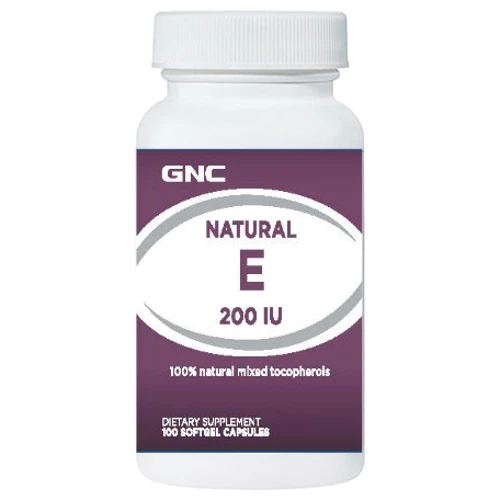GNC Intel Natural Vit E 200IU 100 caps
