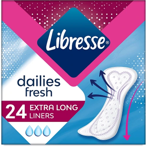 Libresse Dailies Fresh Extra Long Щоденні прокладки 24 шт.