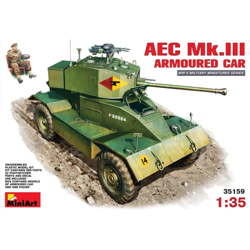 Сборная модель MiniArt Британский бронеавтомобиль AEC Mk.III (MA35159)