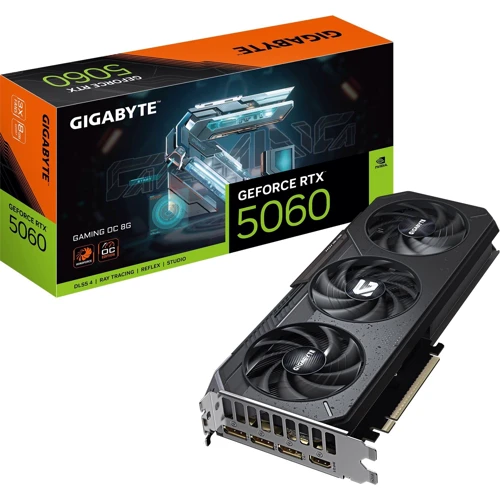 Видеокарта GIGABYTE GeForce RTX 5060 GAMING OC 8G (GV-N5060GAMING OC-8GD)