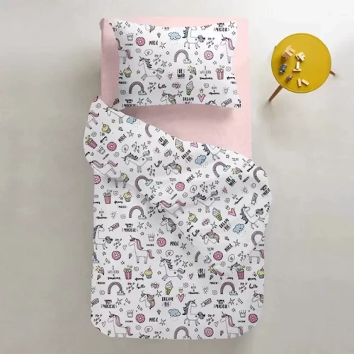 Комплект постельного белья Cosas Unicorn Sweet Rose подростковый 155х215 см (UnicornSweet_Rose_155)