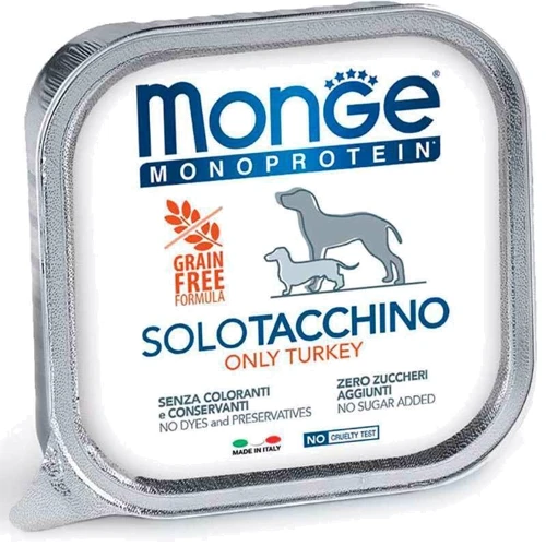 Паштет для собак Monge Dog Solo 100% індичка 150 г (70014144)