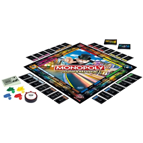 Игра настольная Hasbro MONOPOLY Монополия Гонка - украинская версия (E7033)