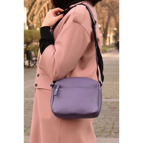 Женская сумка через плечо ARTiS Bags фиолетовая (1728510): Фактура Матовая, Зернистая