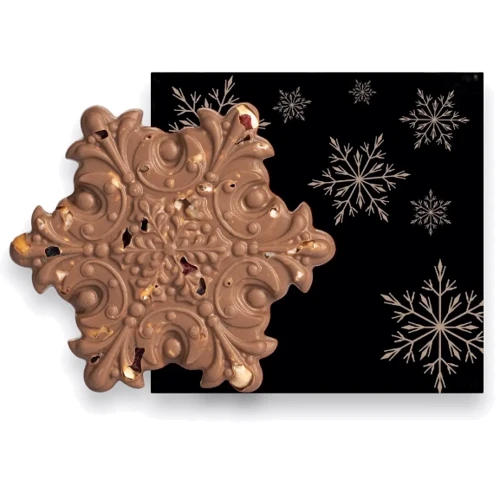 Шоколад молочный Laviva Chocolate "Снежинка" 33.6 % 80 г (UA-0307)
