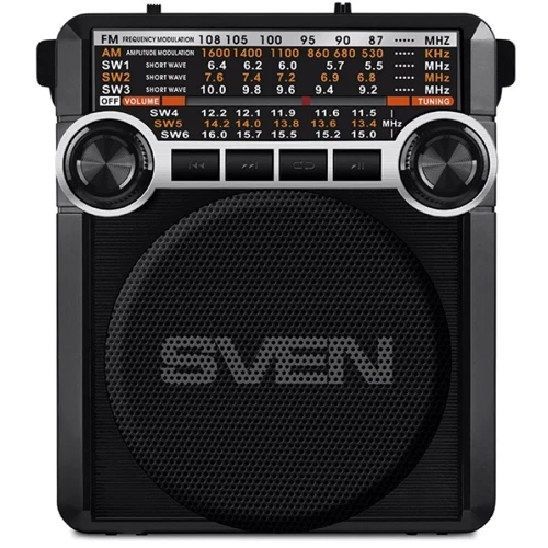 Акустика SVEN SRP-355 Black: Питание от USB, от аккумулятора