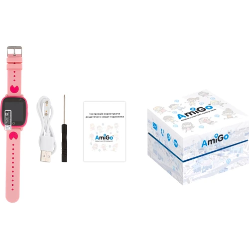 Смарт-часы AmiGo GO001 iP67 Pink фото 12
