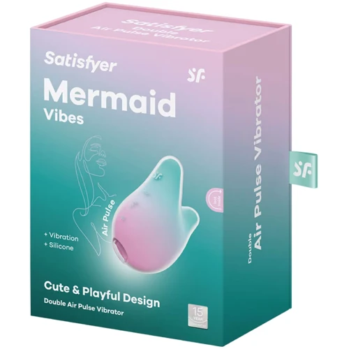 Вакуумный клиторальный стимулятор Satisfyer Mermaid Vibes Mint/Pink
