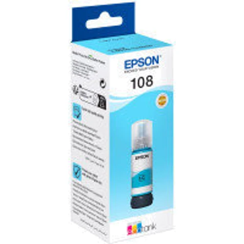 Чорнило Epson 108 EcoTank L8050/L18050 light cyan (C13T09C54A): Колір Light Cyan (Photo Cyan)