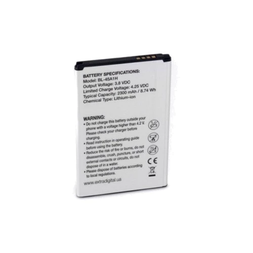 Аккумулятор ExtraDigital 2300mAh (BL-45A1H) for LG K10: Производитель ExtraDigital