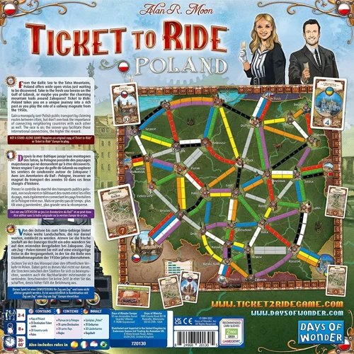 Настольная игра Days of Wonder Ticket To Ride Poland: Map Collection EN НА АНГЛИЙСКОМ ЯЗЫКЕ: Производитель Days of Wonder