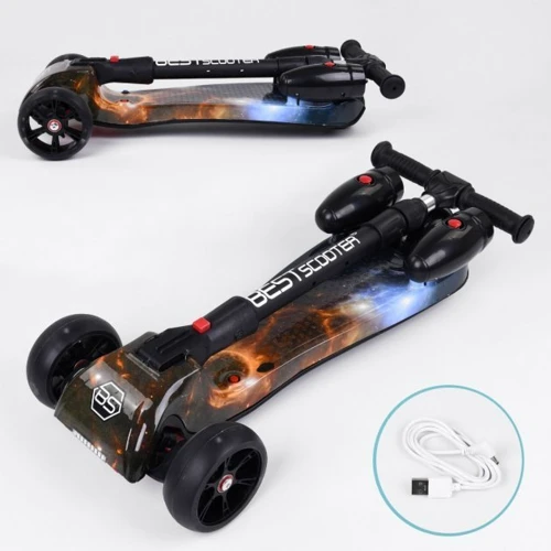 Самокат Best Scooter Maxi с рисунком (65884): Материал колес полиуретан