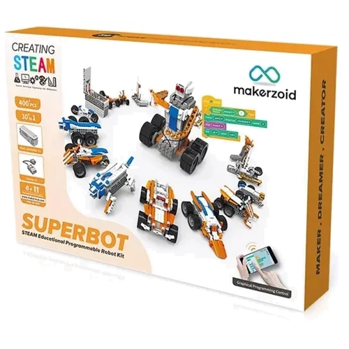 Конструктор Makerzoid Superbot Educational Building Blocks (MKZ-ID-SPB): Виробник Makerzoid