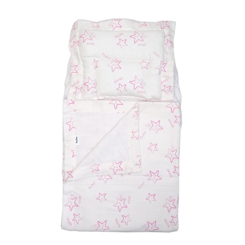 Набор в коляску Twins Air муслин Stars pink Бело-розовый (1499-TMB-08): Производитель Twins