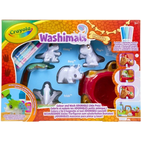 Набор для творчества Остров динозавров Crayola Washimals, 4 животных (74-7459): Возраст от 3-х лет