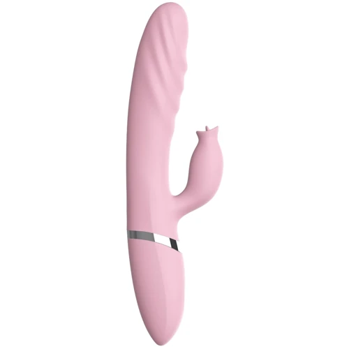 Вибратор с толчками и подогревом BOSS Tongue Extension Vibrating