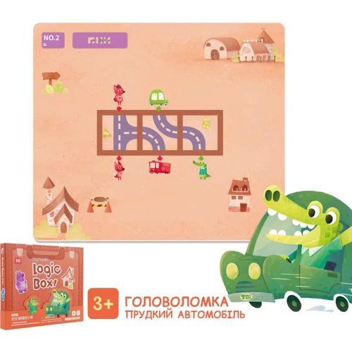 Настольная игра TOI магнитная головоломка Быстрый автомобиль 2041015