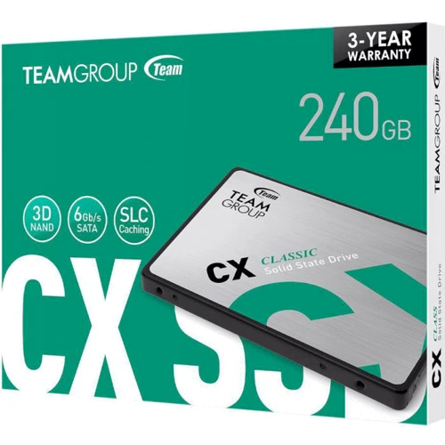 TEAM CX1 240 GB (T253X5240G0C101): Форм-фактор 2.5"