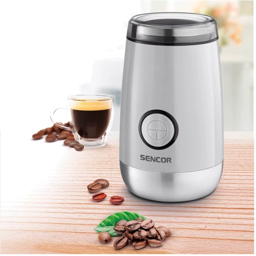 Кофемолка Sencor SCG 2052WH: Вместимость, г 60