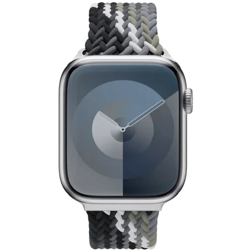Switcheasy Candy Braided Nylon Watch Loop Black/Gray (SAW459237BY24) для Apple Watch 42/44/45/46/49mm: Сумісність Apple Watch 49mm, Apple Watch 46mm, Apple Watch 45mm, Apple Watch 44mm, Apple Watch 42mm