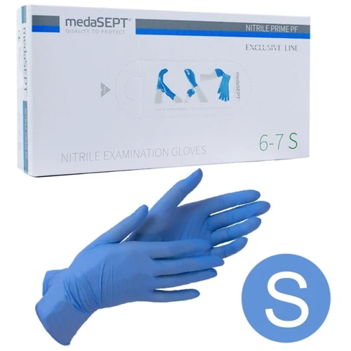 Рукавичка одноразова medaSEPT Nitrile Prime PF, S (6-7)