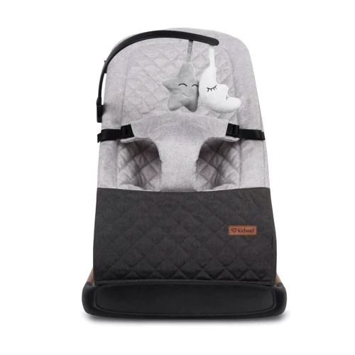 Кресло-качалка Kidwell LARO Grey/Wooden: Дополнительные удобства Система складывания, Ремни безопасности, Изменение наклона, дуга с игрушками