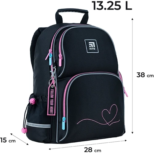 Рюкзак полукаркасный Kite Education 702 (LED) Heart (K24-702M-1 (LED)) фото 20
