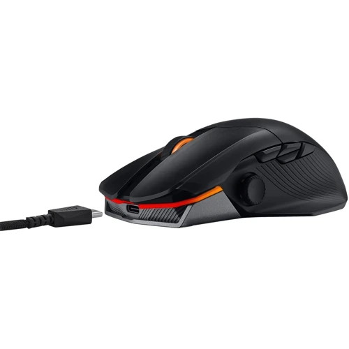Мышь ASUS ROG Chakram X Origin RGB Black (90MP02N1-BMUA00): Интерфейс подключения Wireless, USB