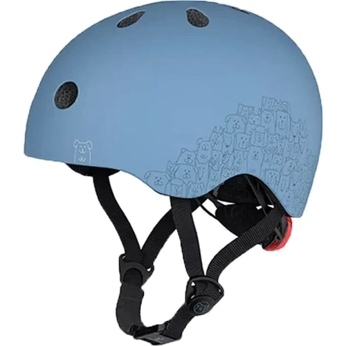 Шолом дитячий Scoot and Ride Світло-синій з ліхтариком 45-51см (SR-210225-STEEL) фото 6