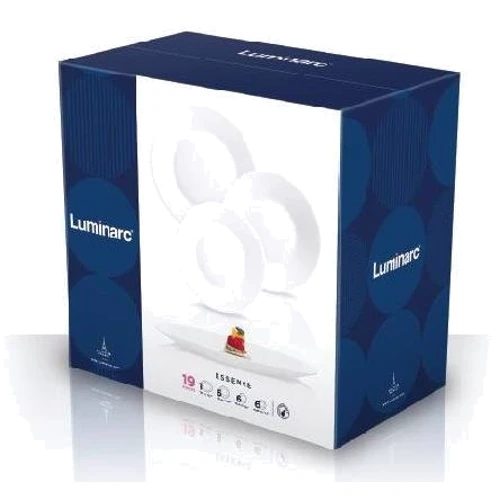 Столовий сервіз Luminarc Essence White 19 пр. (N1190): Кількість персон 6