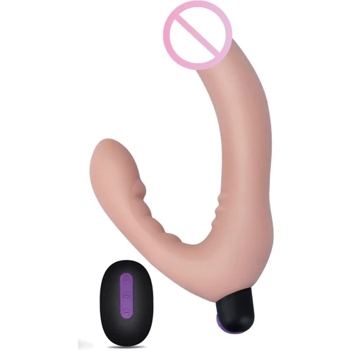 Безремневой страпон с вибрацией LoveToy Rechargeable IJOY Strapless Strap-on